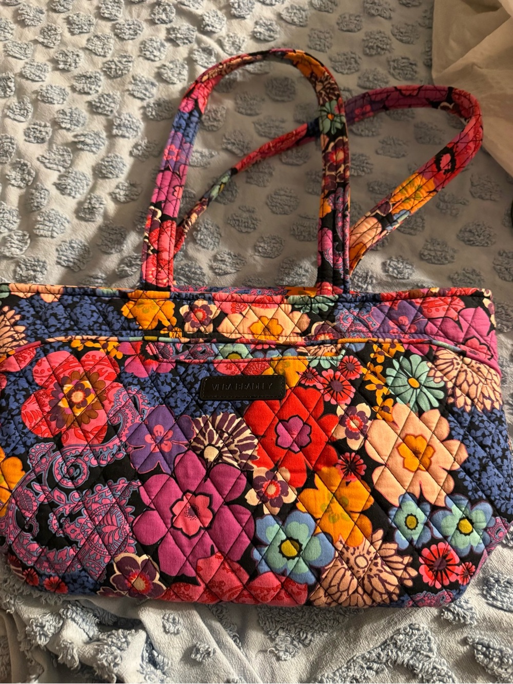Quilted Floral Tote & Wallet Set—Retired Vera Bradley FLORAL FIESTA!
